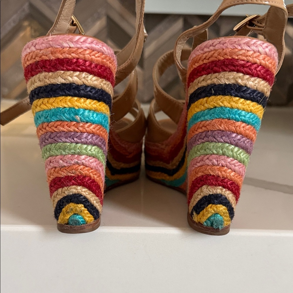 Kate Spade Multicolor Wedge Sandals - Picture 4 of 6